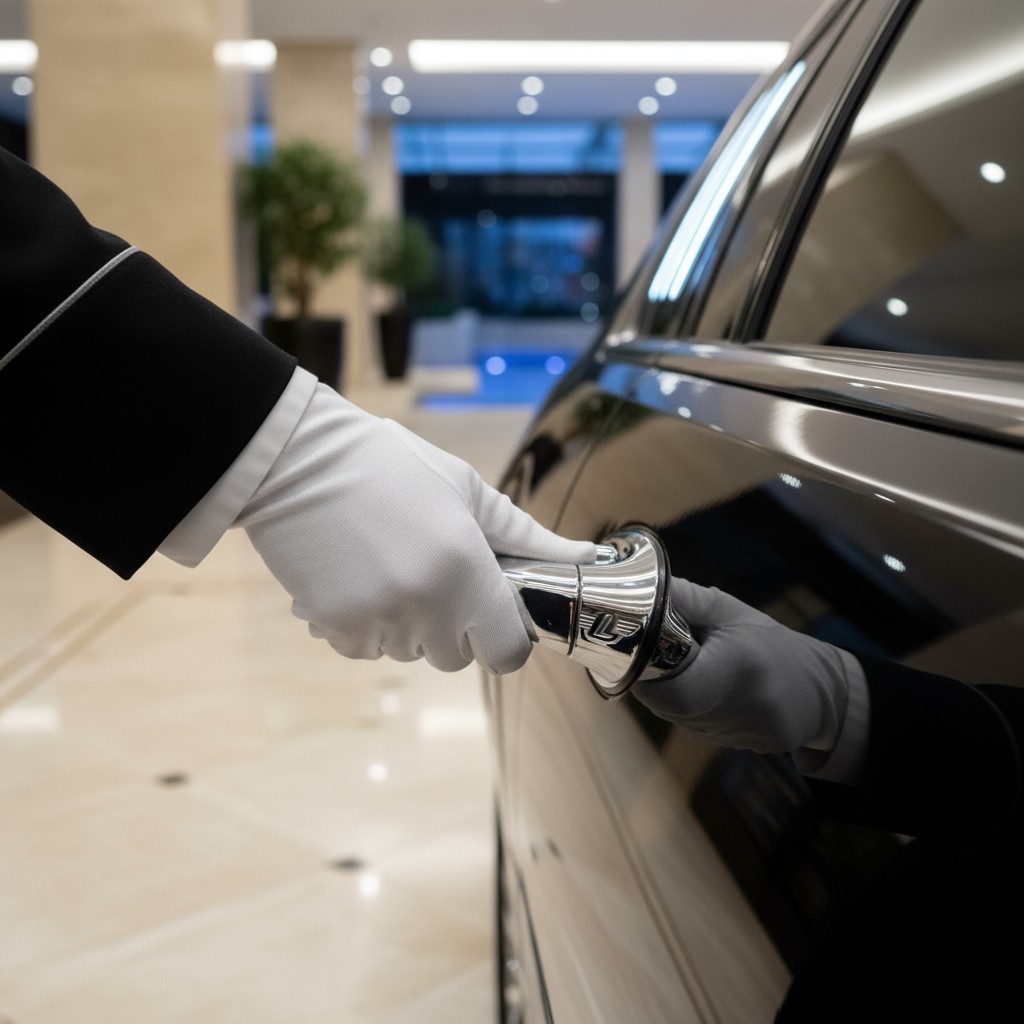 Image Description: Waiting for a Pickup, Based on Context Clues Caption: A photograph in a professional setting showing a ...